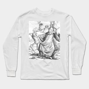 The  Abbot, the Dance of Death - Hans Holbein Long Sleeve T-Shirt